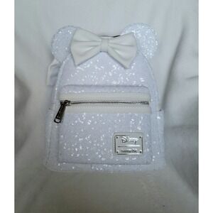 Loungefly Disney Wedding Minnie Mouse Sequin Mini Backpack